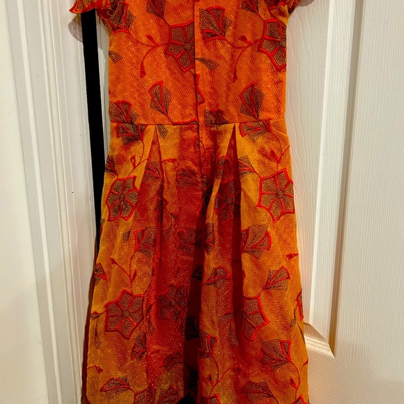 VTG African Nigerian French Lace Embroidered Dress Girl - Picture 7 of 7